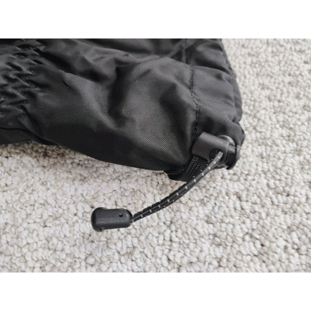 North Face Hyvent Skiing Mittens Medium Black Adjustable Strap Waterproof